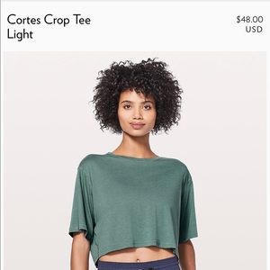 Lululemon Cropped Tee